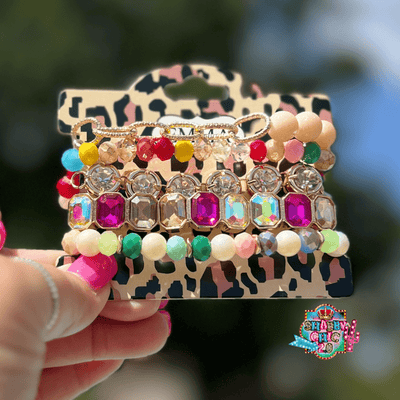 Colorful Bracelet Set Shabby Chic Boutique and Tanning Salon