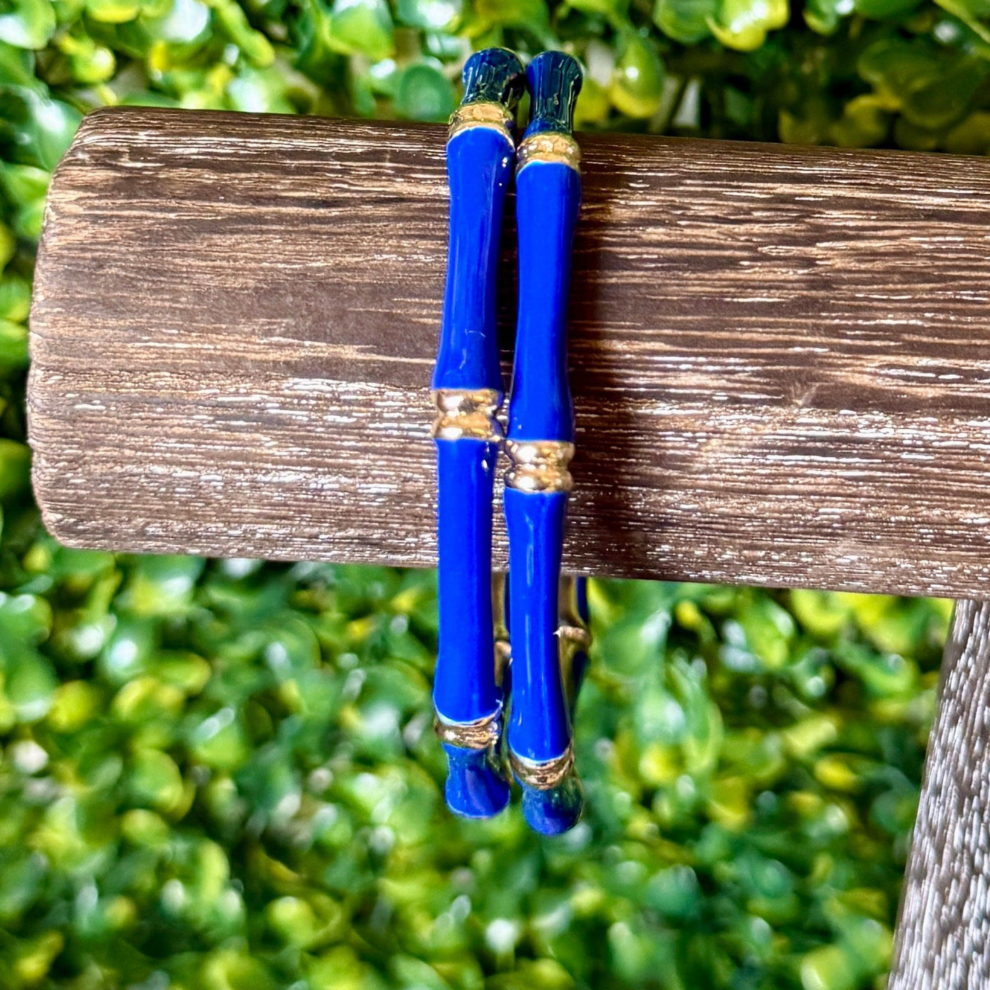 Colorful Enamel Bamboo Like Bracelets Shabby Chic Boutique and Tanning Salon Royal