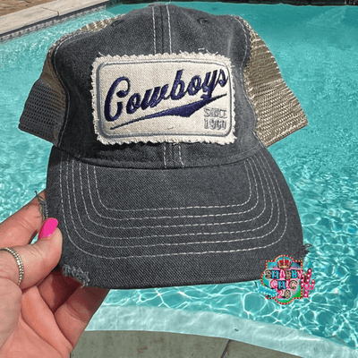 Cowboy Cap - Dark Gray Shabby Chic Boutique and Tanning Salon