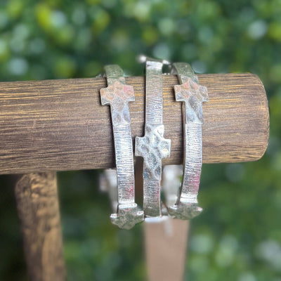 Cross Stretch Bracelets Shabby Chic Boutique and Tanning Salon Silver