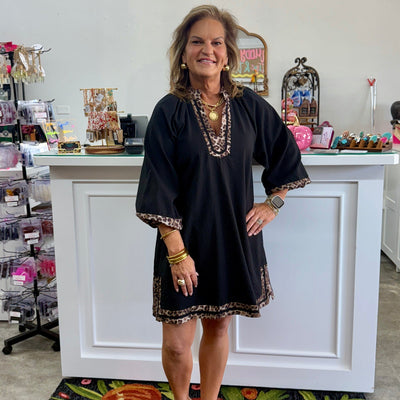 Crushing It Dress - Black Shabby Chic Boutique and Tanning Salon