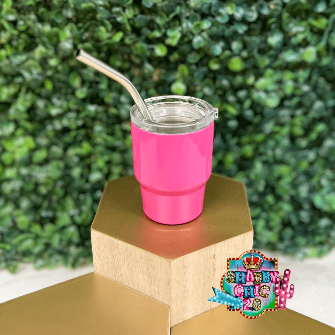 Cutest 2oz Mini Tumblers Shabby Chic Boutique and Tanning Salon