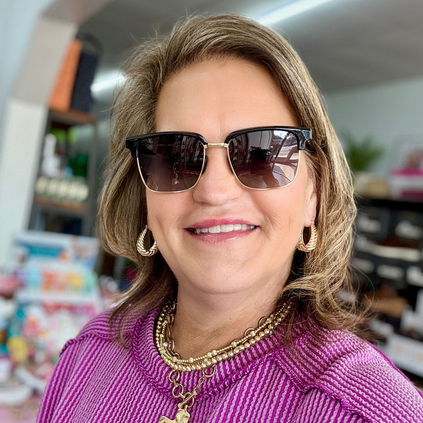 Dax 2025 Summer Sunglasses Shabby Chic Boutique and Tanning Salon Austin Black - P