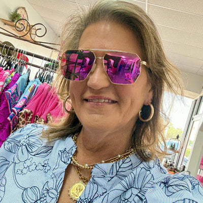 Dax 2025 Summer Sunglasses Shabby Chic Boutique and Tanning Salon AXL Hot Pink - P