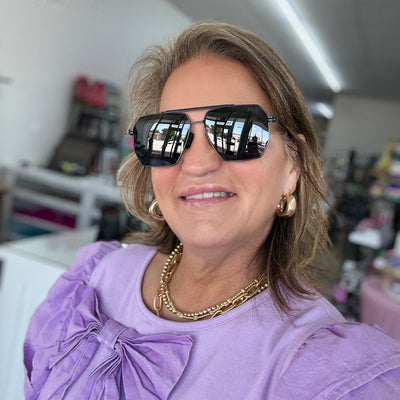 Dax 2025 Summer Sunglasses Shabby Chic Boutique and Tanning Salon AXL Jet Black - P