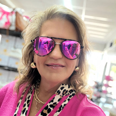 Dax 2025 Summer Sunglasses Shabby Chic Boutique and Tanning Salon Earhart Hot Pink - P