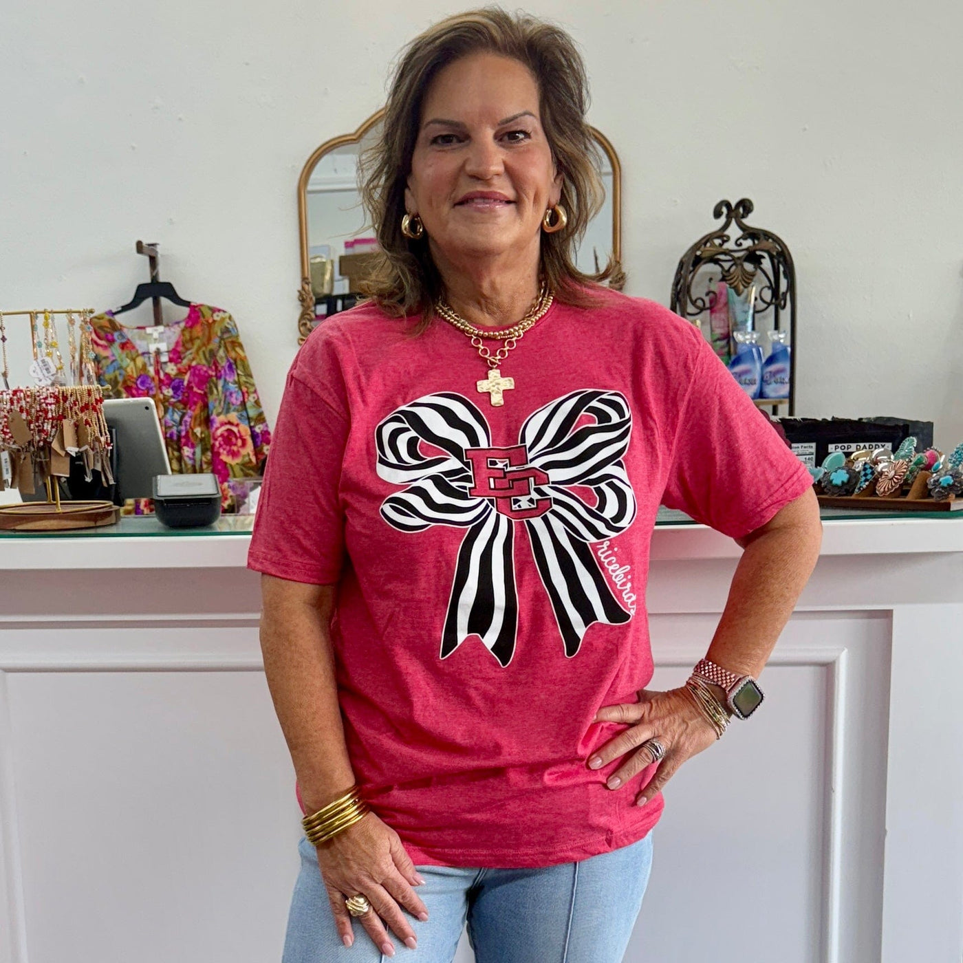 EC Ricebird Bow Tee Shabby Chic Boutique and Tanning Salon