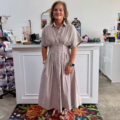 Escaping the Stripes Dress - Coco Shabby Chic Boutique and Tanning Salon