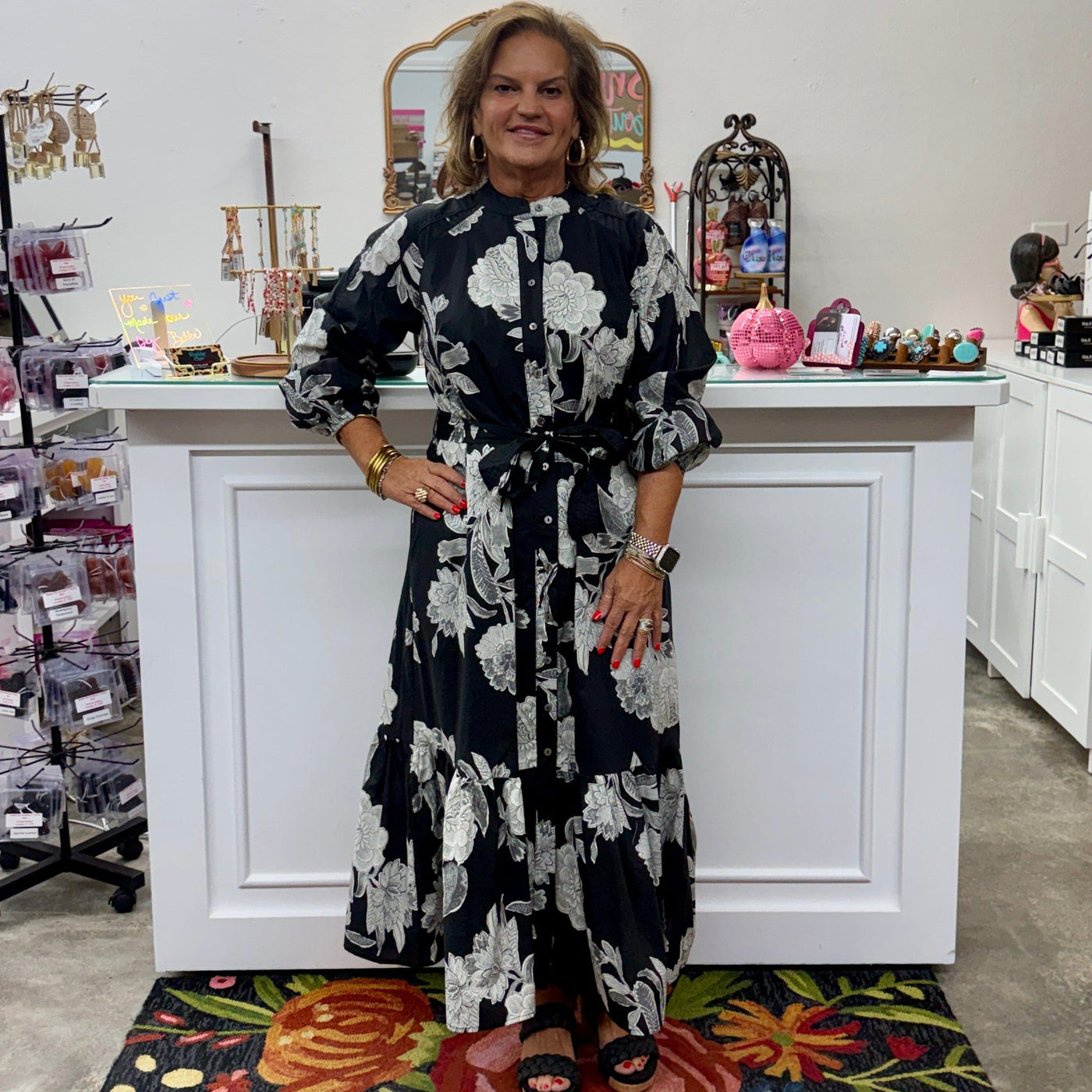 Escaping Time Dress - Black Shabby Chic Boutique and Tanning Salon