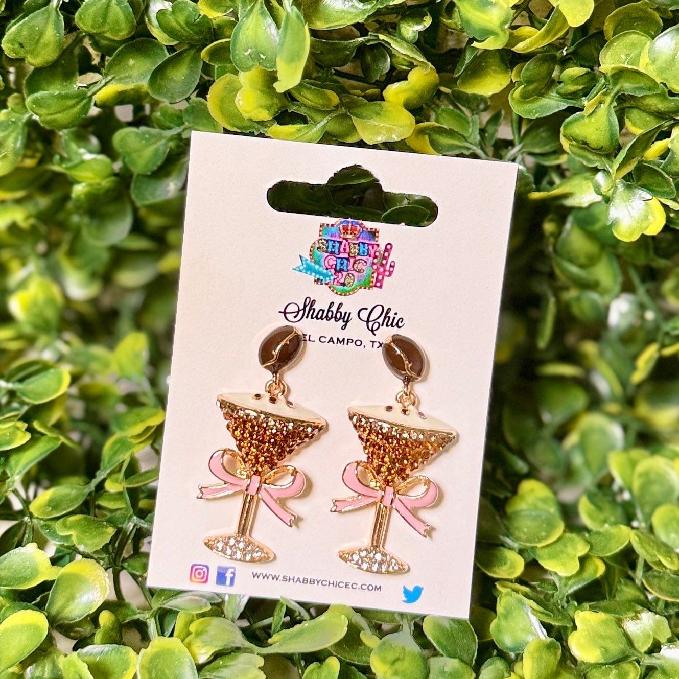 Espresso Martini Please Earrings Shabby Chic Boutique and Tanning Salon