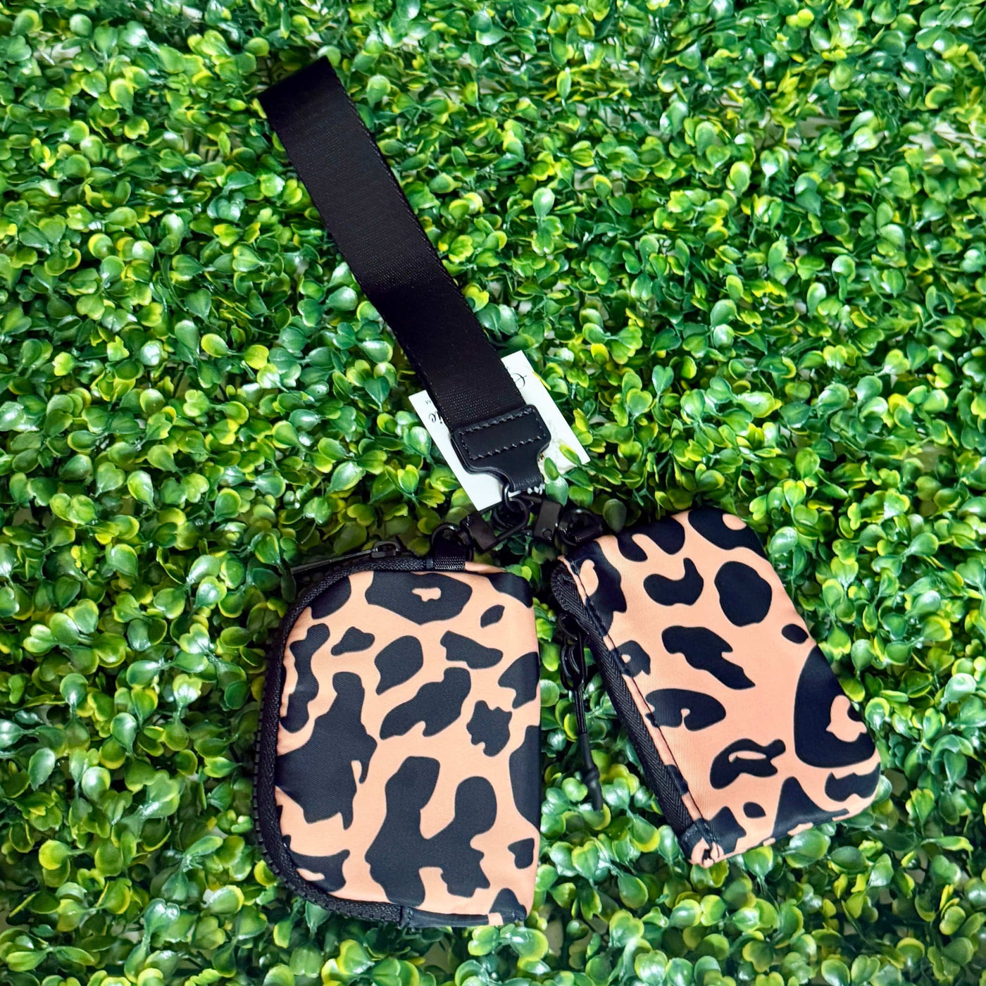 Fall Coin/Credit Card Wristlet Shabby Chic Boutique and Tanning Salon Animal print