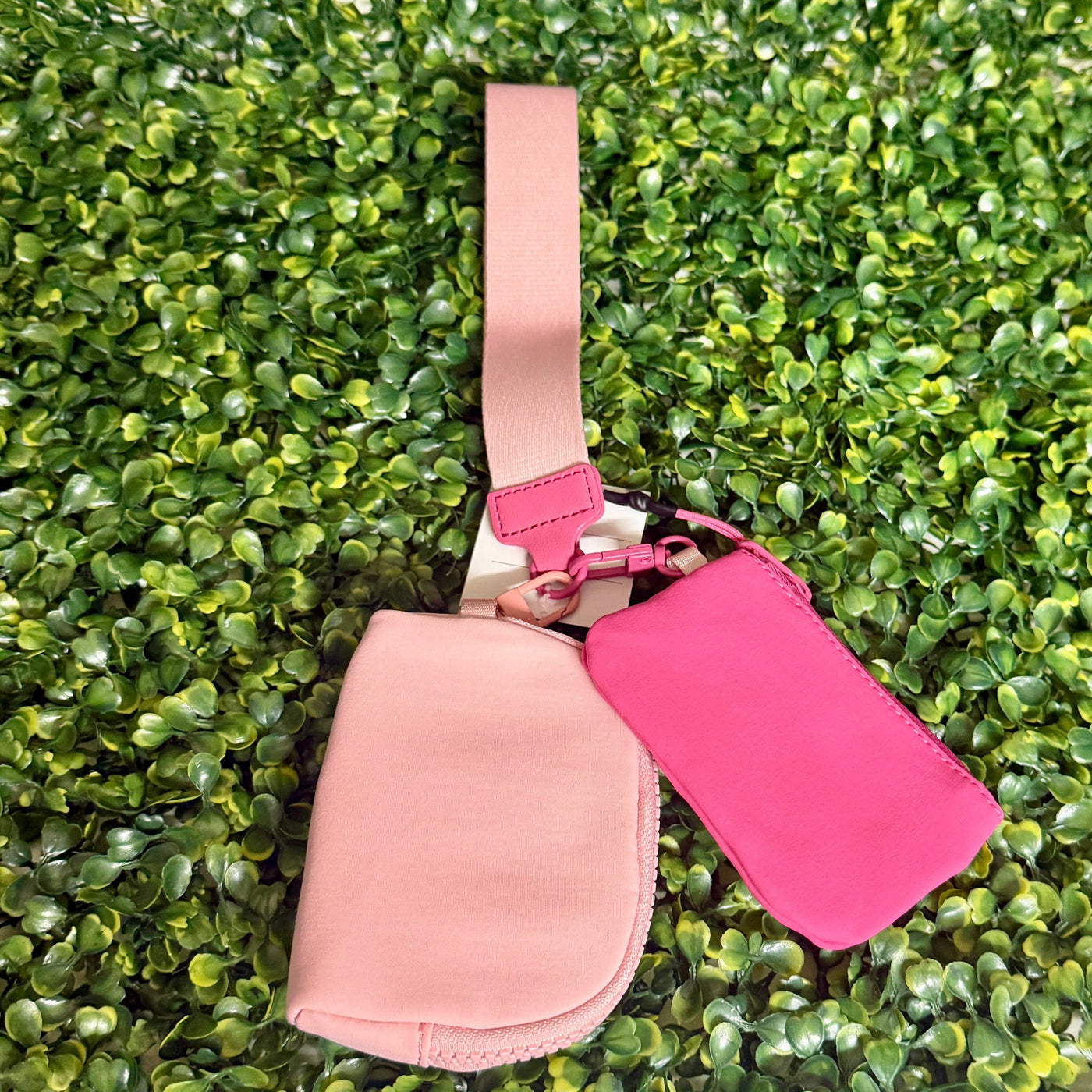 Fall Coin/Credit Card Wristlet Shabby Chic Boutique and Tanning Salon Pinks