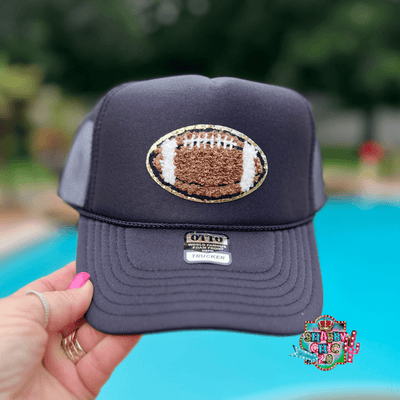 Football  Cap - Black Shabby Chic Boutique and Tanning Salon
