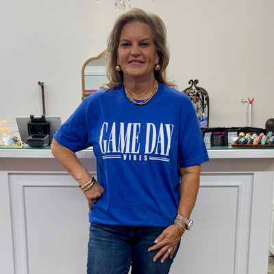 Game Day Vibes Tee - Blue Shabby Chic Boutique and Tanning Salon