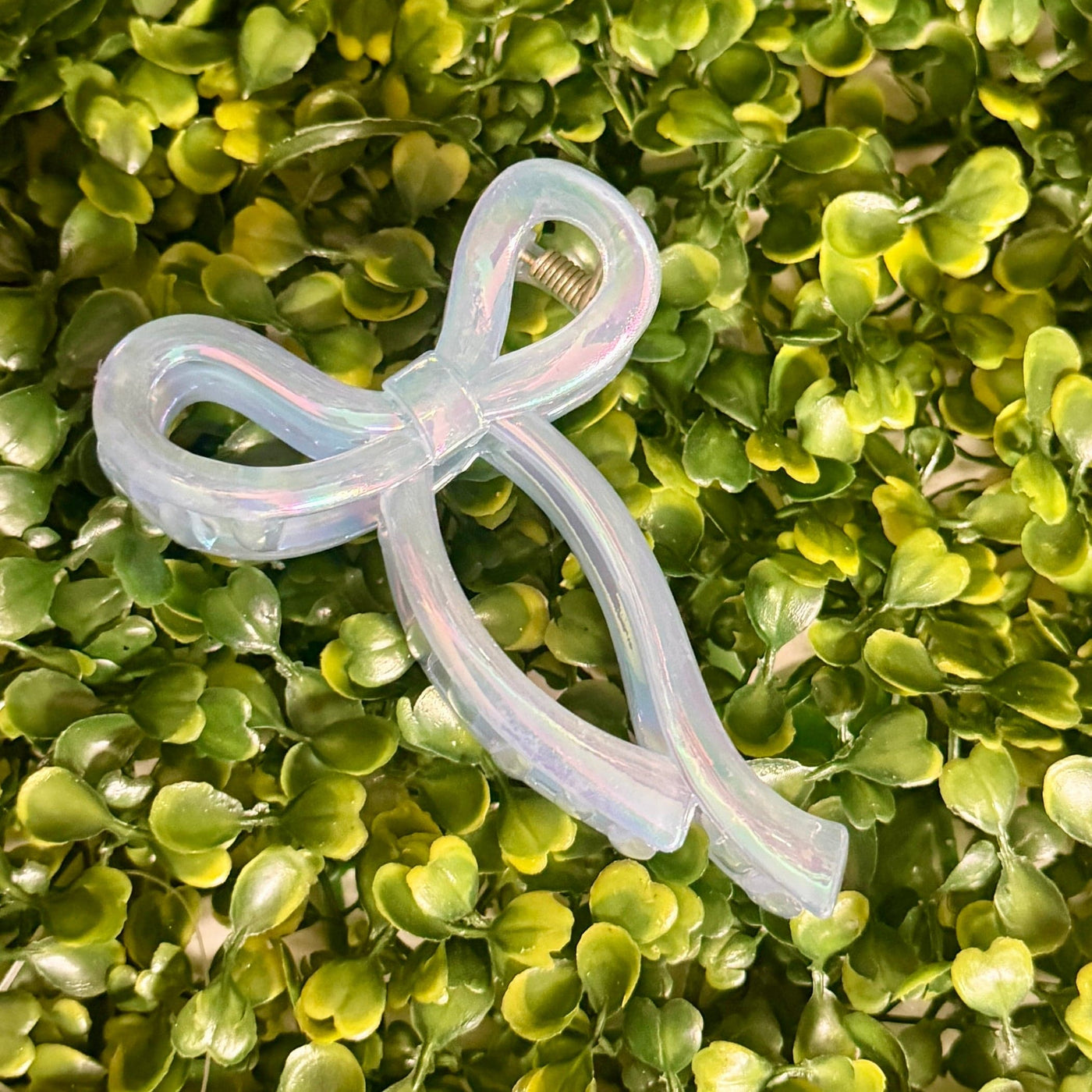 Girly Bow Hair Clips Shabby Chic Boutique and Tanning Salon Blue