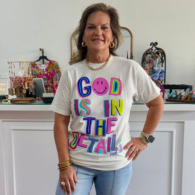 God Is In The Details Tee Shabby Chic Boutique and Tanning Salon