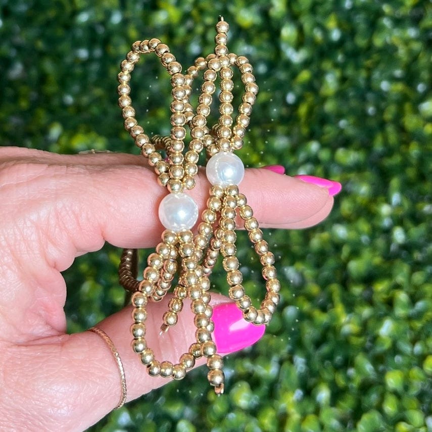 Goldtone Bow Bracelet Shabby Chic Boutique and Tanning Salon