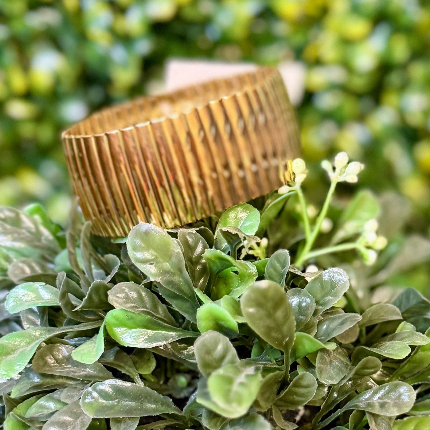 Goldtone Stretch Bracelet Shabby Chic Boutique and Tanning Salon