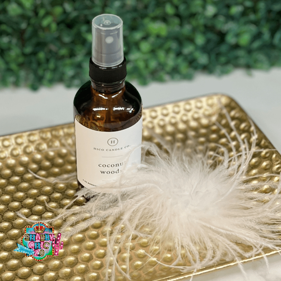 Hico Candle Company - Coconut Woods Shabby Chic Boutique and Tanning Salon Room Spray