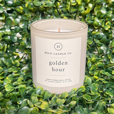 Hico Candle Company - Golden Hour Shabby Chic Boutique and Tanning Salon Small Candle - 9 oz