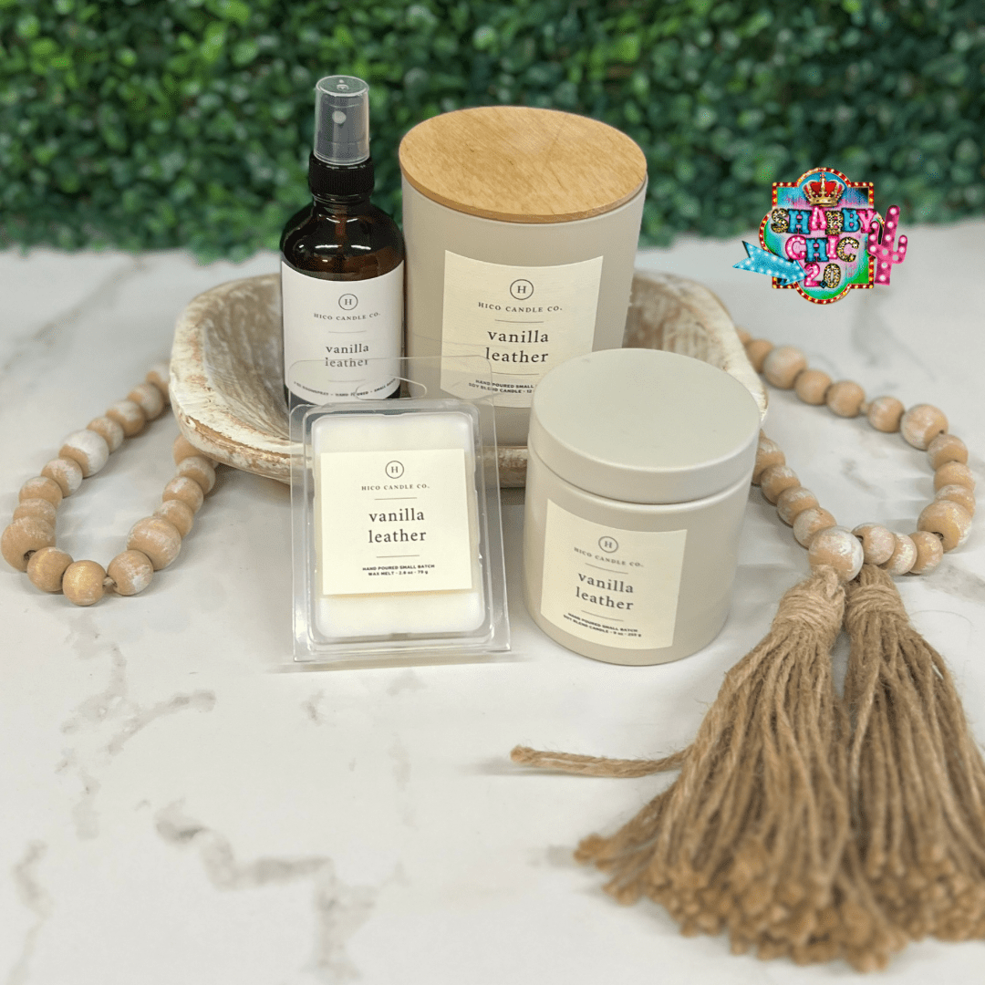 Hico Candle Company - Vanilla Leather Shabby Chic Boutique and Tanning Salon