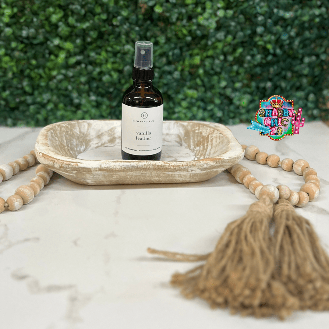 Hico Candle Company - Vanilla Leather Shabby Chic Boutique and Tanning Salon Room Spray