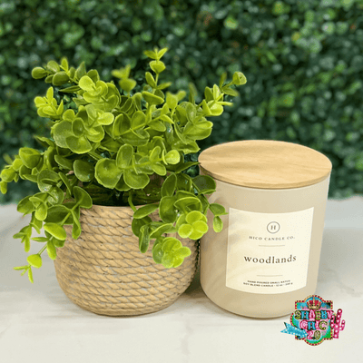 Hico Candle Company - Woodlands Shabby Chic Boutique and Tanning Salon Large Candle - 12 oz