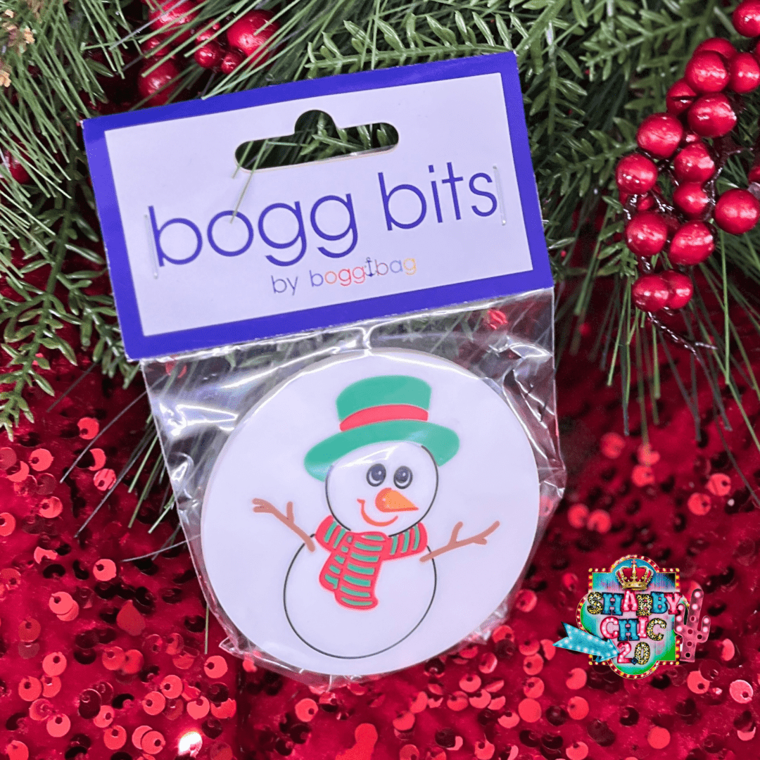 Holiday Bogg® Bits Shabby Chic Boutique and Tanning Salon Snowman