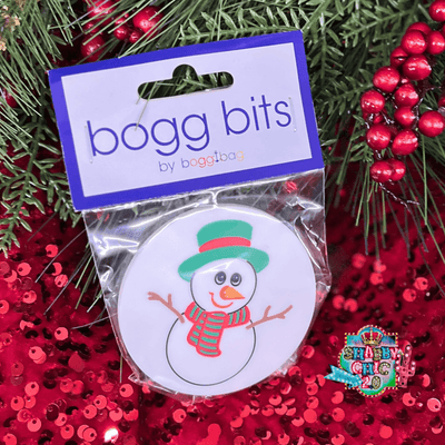 Holiday Bogg® Bits Shabby Chic Boutique and Tanning Salon Snowman