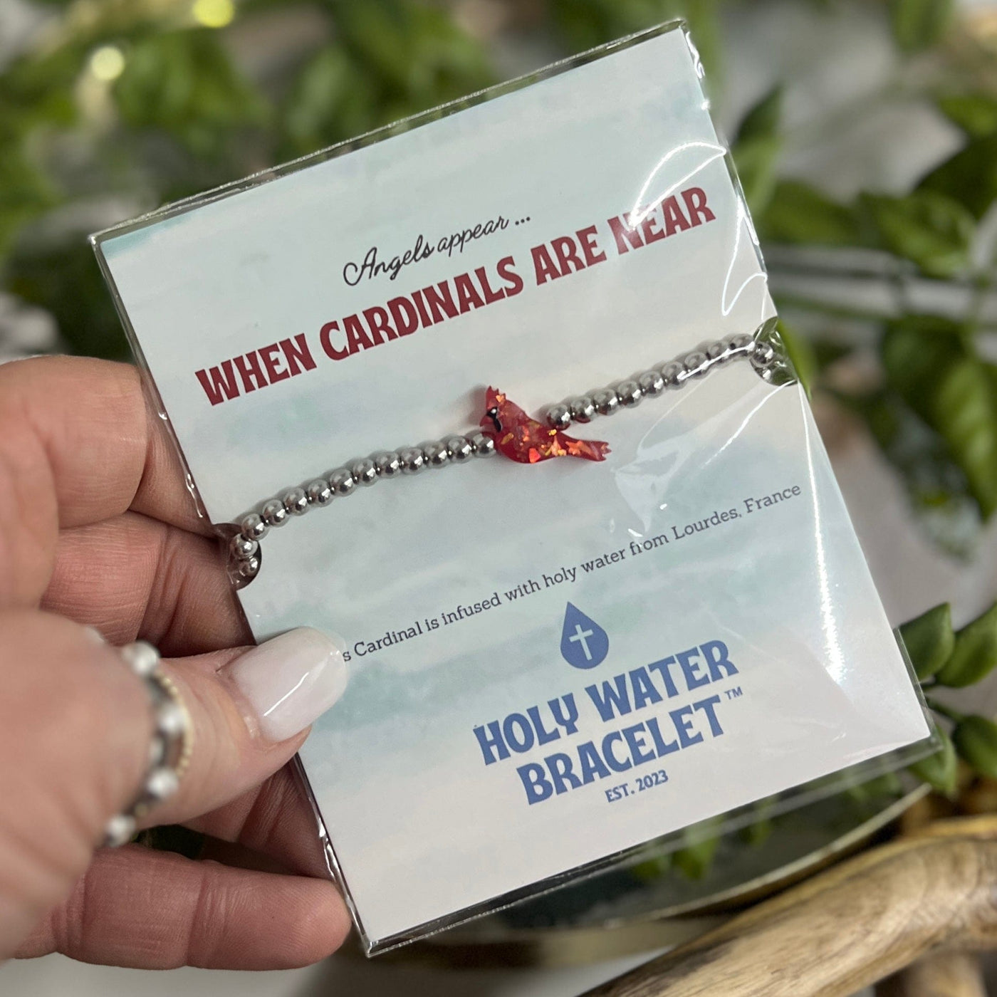 Holy Water Cardinal Bracelet Shabby Chic Boutique and Tanning Salon Silver