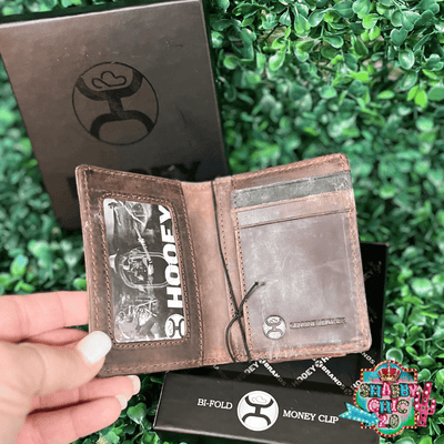 HOOEY  "AUSTIN" HOOEY BIFOLD MONEY CLIP BROWN W/ AZTEC Shabby Chic Boutique and Tanning Salon