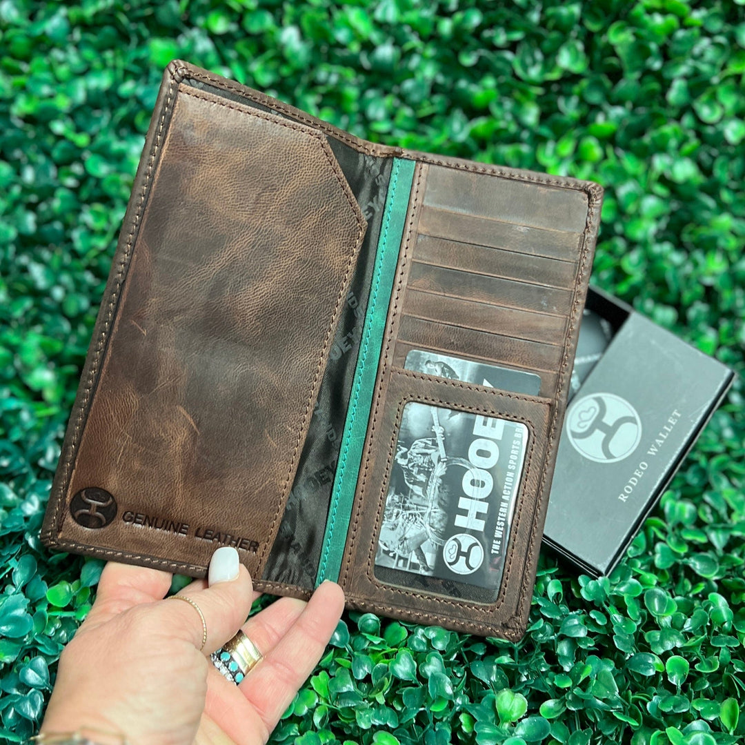 『Hollywood WALLET BROWN×TURQUOISE』 HOOEY 
