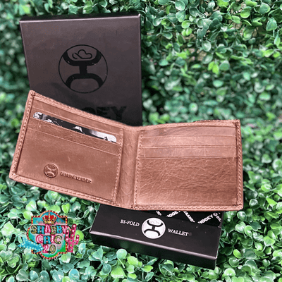 "HOOEY CLASSIC" SMOOTH BROWN BIFOLD WALLET Shabby Chic Boutique and Tanning Salon