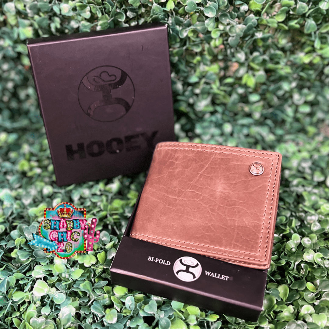 "HOOEY CLASSIC" SMOOTH BROWN BIFOLD WALLET Shabby Chic Boutique and Tanning Salon