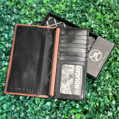 HOOEY  "NEON MOON" RODEO ROUGHY WALLET BLACK/ BROWN W/ TURQUOISE AZTEC Shabby Chic Boutique and Tanning Salon