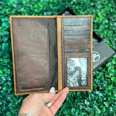 HOOEY  "PRIME TIME" SMOOTH BROWN RODEO WALLET Shabby Chic Boutique and Tanning Salon