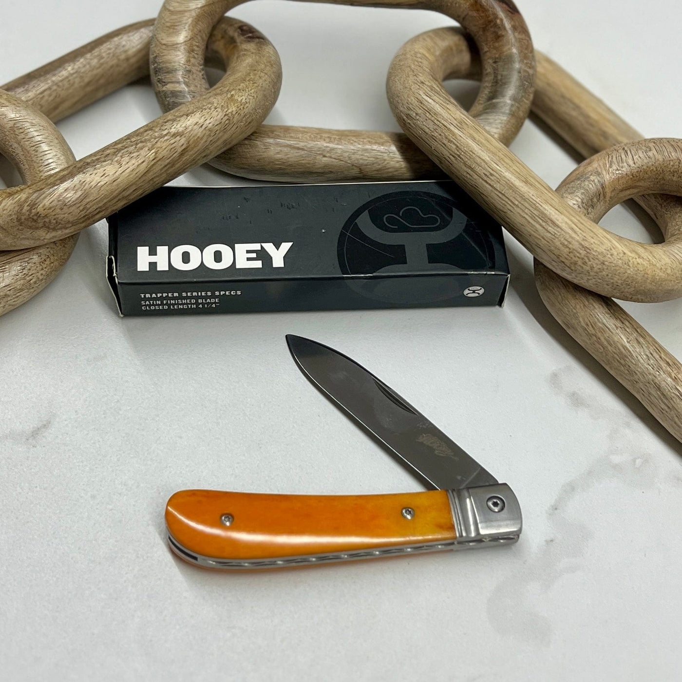 HOOEY  "PUMPKIN BONE" ZULU SLIP JOINT KNIFE Shabby Chic Boutique and Tanning Salon
