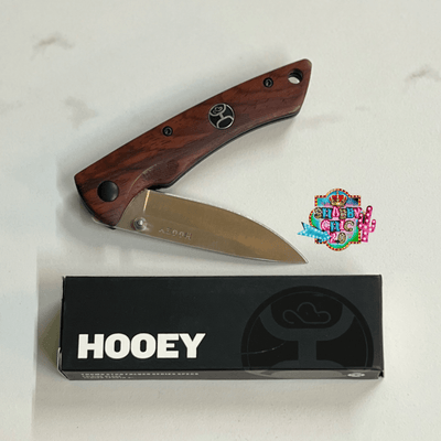 HOOEY  "STUD FOLDERS" COCOBOLO LINER KNIFE Shabby Chic Boutique and Tanning Salon