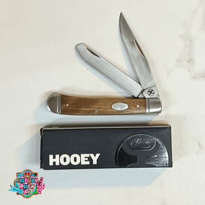 HOOEY  "ZEBRA WOOD TRAPPER" KNIFE Shabby Chic Boutique and Tanning Salon