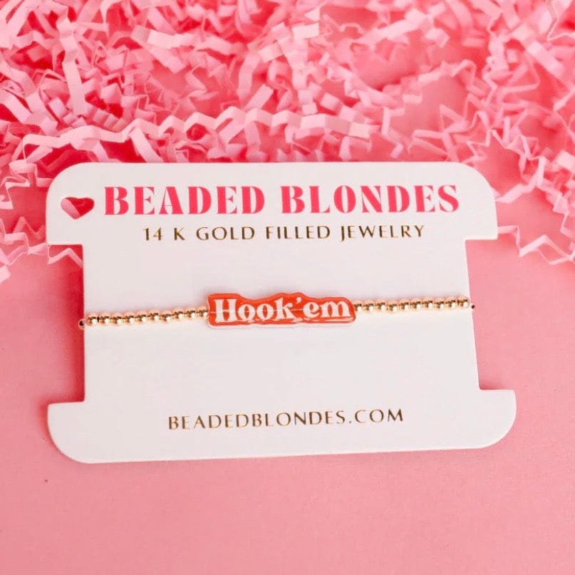 Hook Em Bracelet Beaded Blondes