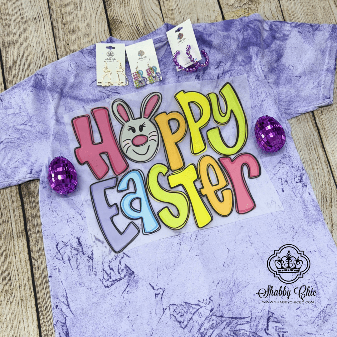 Hoppy Easter Tee Shabby Chic Boutique and Tanning Salon
