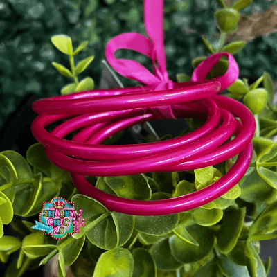 Hot Pink Fun Stackable Bracelets Shabby Chic Boutique and Tanning Salon