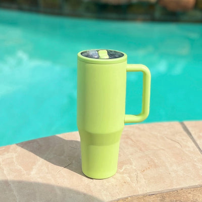 HydroBABE Leakproof Tumbler 40 Oz Shabby Chic Boutique and Tanning Salon Green