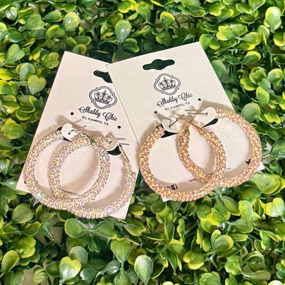 Iridescent Hoop Earrings Shabby Chic Boutique and Tanning Salon