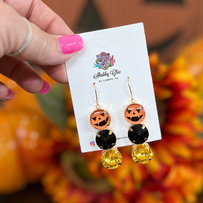 Jack-O Stacked Earrings Shabby Chic Boutique and Tanning Salon
