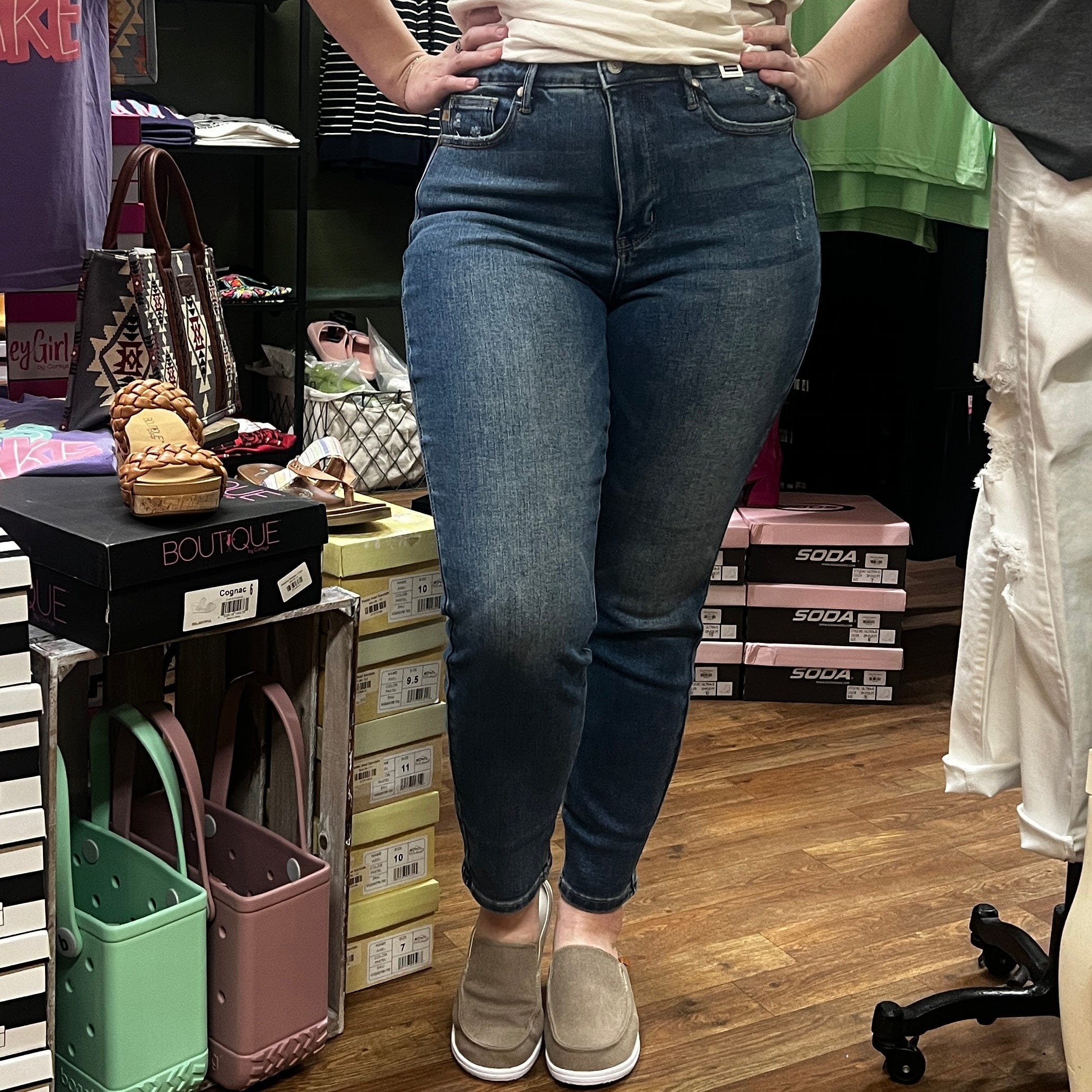 Judy Blue Full Size Tummy Control Garment Dyed Denim Shorts