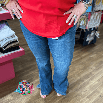 Judy Blue Tummy Control High Waist Slim Bootcut Jeans Shabby Chic Boutique and Tanning Salon