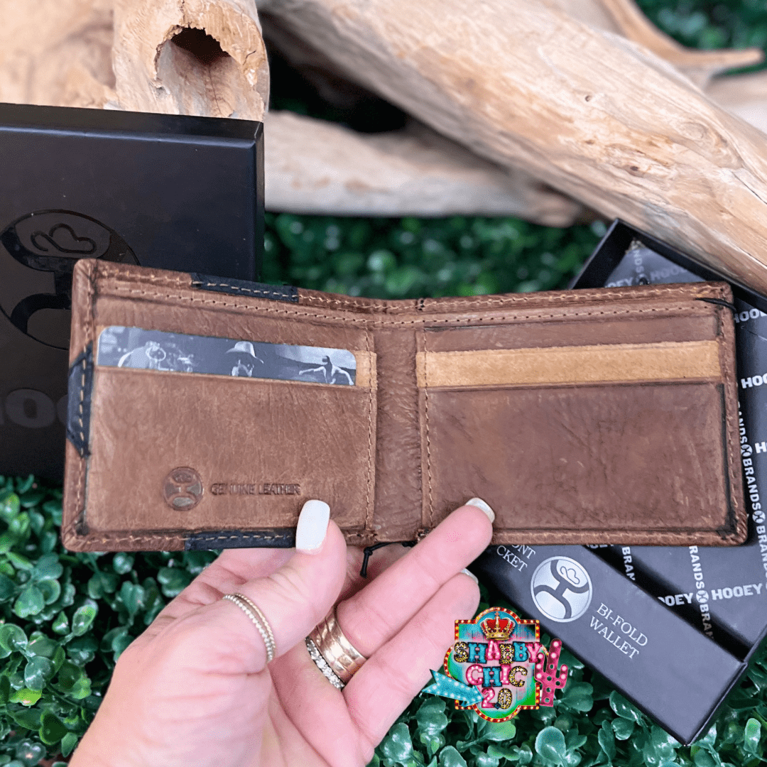 "KAI" BROWN/BLACK & TAN PATCHWORK FRONT POCKET BIFOLD WALLET Shabby Chic Boutique and Tanning Salon