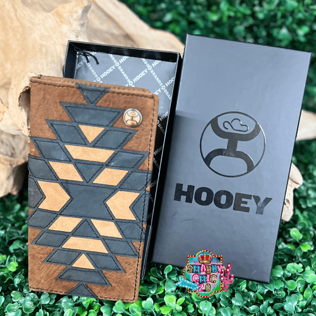 "KAI" BROWN/BLACK & TAN PATCHWORK RODEO HOOEY WALLET Shabby Chic Boutique and Tanning Salon