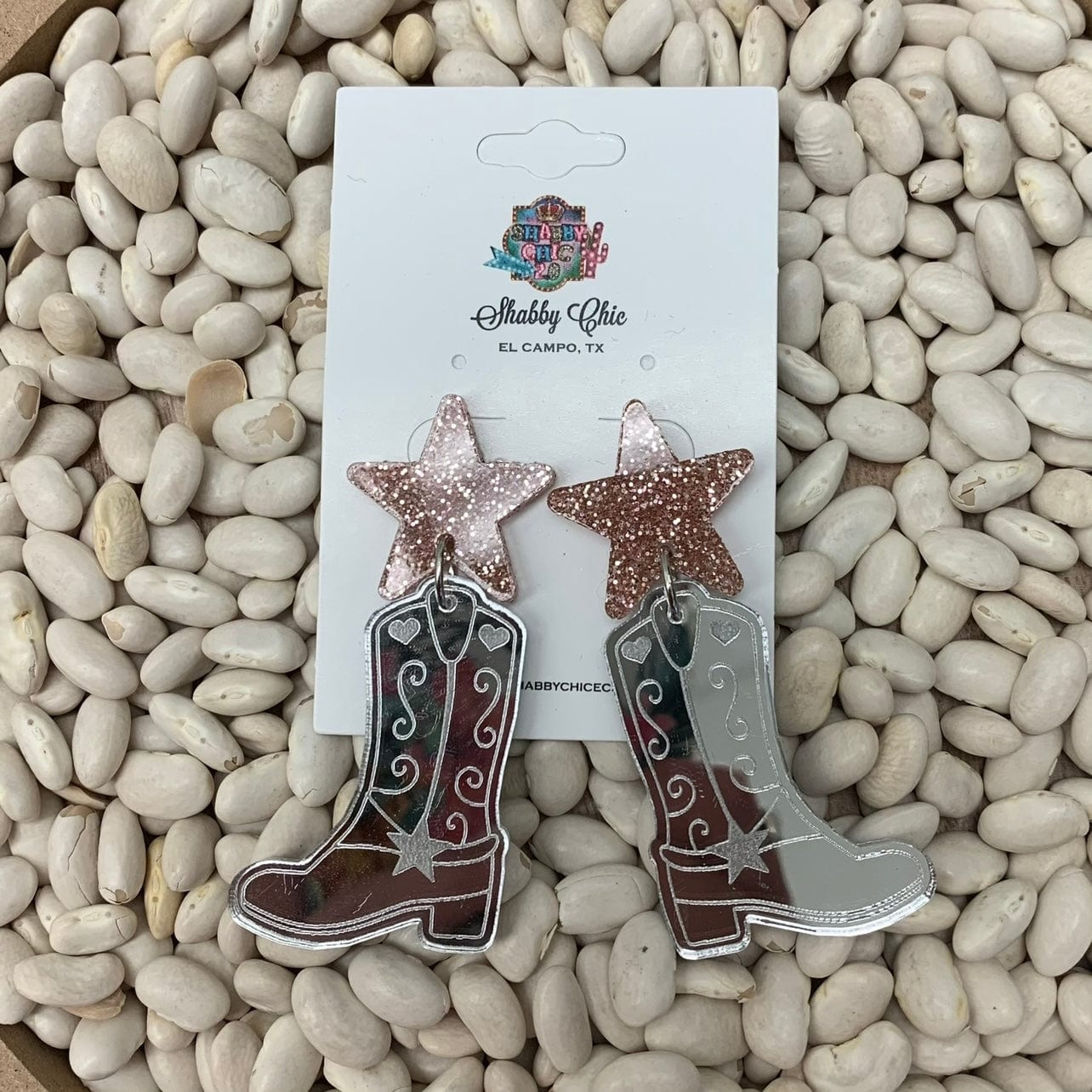 Kickin the Dirt Earrings Shabby Chic Boutique and Tanning Salon